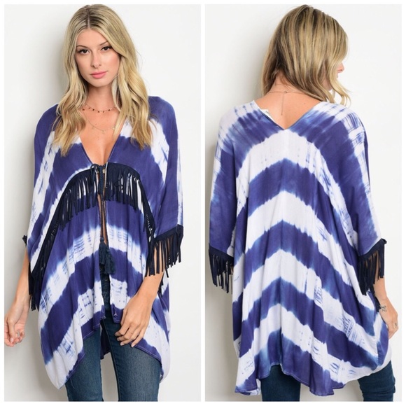 5🌟Boho Tie Dye Lightweight Cardigan - Picture 3 of 5